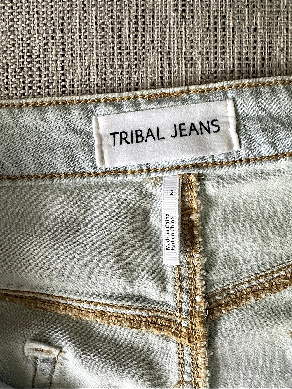 Tribal Jeans WIDE LEG Jeans in LIGHT BLUELike New